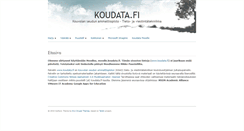 Desktop Screenshot of koudata.fi