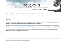 Tablet Screenshot of koudata.fi